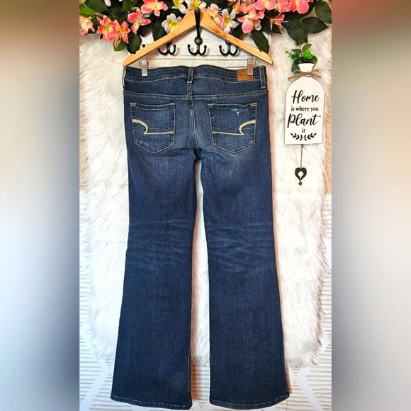 American Eagle Outfitters Stretch Hipster Deconstructed Jeans - Picture 2 of 6